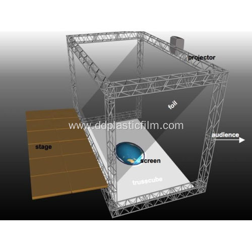 6m wide high transparent 3d hologram projection film